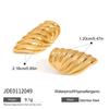 Jieding Brincos de Aço Inoxidável Rosqueados Europeus e Americanos Luxo Leve Brincos High-End Design Nicho Joias de Aço Titânio Transfronteiriços