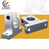 Guia Linear de Eixo Óptico Trilho Fixo Base de Alumínio Suporte Vertical para Eixo Sk12/16/20/25/30/35 Suporte para Haste Óptica
