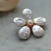 Nova Broche de Pérola de Água Doce Irregular Acessórios Femininos Luxo Leve Alto Padrão Simples Versátil Nicho Acessórios de Vestuário
