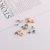 Hebilla Informal de Semilla de Melón con Hoja Accesorios de Aleación Pendientes Hechos a Mano DIY Accesorios para el Cabello Pasador Borla Material Colgante Joyería