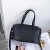 Bolso de mano de piel auténtica para mujer, estilo Boston retro, de estilo atmosférico, bandolera de piel de vacuno curtida vegetal, bandolera cruzada.