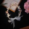 Tocados para Niña de las Flores, Corona de Hada de las Flores Estilo Bosque, Flor en la Cabeza de Niña, Accesorios Fotográficos para Actuaciones, Accesorios para Niños, Cinta de Perlas