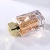Botella de Spray Cosmético en Stock 50ml Botella Dispensadora de Niebla Fina para Cuidado de la Piel Tapa Dorada Electrochapada ABS Botella Vacía de Vidrio para Perfume