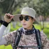 Chapéu Masculino de Verão Chapéu de Sol para Exterior Respirável Chapéu com Proteção Solar Chapéu de Equitação Masculino Chapéu de Pescador Chapéu de Sol para Montanhismo Pesca