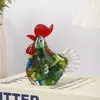 Ornamento de veado esmaltado colorido antigo de alta qualidade decoração de animal galinha móveis de mesa para casa presentes de inauguração de casa casa nova