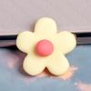 Flor de cinco pétalos pegamento crema epoxi funda para teléfono caja de papelería accesorios para el cabello horquilla colgante llavero accesorios DIY