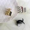 Pinza pequeña de metal para coletas altas, clip para coleta fija, clip anti-colapso, tocado, horquilla, parte posterior de la cabeza, pinza pequeña de tiburón