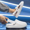 Pantuflas cerradas de suela gruesa para mujer, ligeras, antideslizantes, que aumentan la altura, zapatos de chef, zapatillas tipo muffin deportivas, zapatos con agujeros, sandalias para mujer