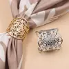 Hebilla para bufanda mágica de comercio exterior transfronterizo, hebilla de anillo para bufanda simple brillante calada, hebilla para chal, accesorio de moda para bufanda cuadrada