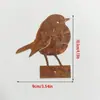 Estacas metálicas decorativas para jardín transfronterizas para paisajismo de patios exteriores, decoración de jardines, impresión a color UV plana 2D