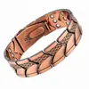 Pulsera Magnética de Cobre Rojo Antigua Más Vendida en Europa para Hombres Escama de Pez Moda Retro Pulsera de Pareja En Stock Venta al por Mayor