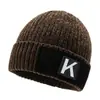 Gorro de lana de punto para hombre, resistente al frío, para exteriores de invierno, Gorro cálido de chenilla con forro polar para estudiante, con protección para las orejas, Moderno