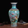 Jarrón esmaltado de Jingdezhen, jarrón decorativo de cerámica, artesanías, adornos de porcelana, adornos antiguos para muebles de oficina.