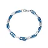 Pulsera de acero de titanio transfronteriza, no se decolora, estilo cubano para hombre, moda de nicho, accesorio versátil, diseño simple y elegante para mujer