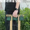 Taburete Plegable Portátil de Madera Maciza de Espino para Uso Doméstico Pequeño para Niños y Adultos, Silla de Exterior, Silla de Pesca, Taburete