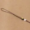 Lanyard para Teléfono Móvil de Ágata Nudo de Maíz Semi-Terminado DIY Tejido Hebilla de Seguridad Colgante de Moneda de Cobre Accesorios para Colgar en Bolsos de Llaves de Coche