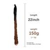 Peluca de 22 pulgadas La rizada francesa trenza rizada grande cabello de trenza africana