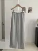Pantalones de chándal anchos con cordón y bloques de color KEKEZOON para mujer, nueva colección de otoño, pantalones largos casuales holgados estilo coreano 8814