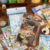 Yu Xian A6 Libro de Stickers de Película de Corte Fino Serie Lluvia Niebla Elemento Antiguo Japonés Temprano Cuenta de Mano Mijo Goo Decoración de Tarjeta