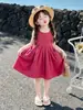 Vestido de niña para verano 2026, nuevo y elegante vestido de verano para bebé, vestido tipo chaleco de verano para niños, estilo fino tipo algodón