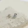 Pendientes de clip para mujer con forma de espiral de incienso para mosquitos, compactos y elegantes, de estilo coreano, versátiles, sin perforación, pendientes minimalistas de nicho para el uso diario