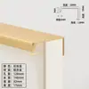 Alça de borda selada montada na lateral do cartão armário guarda-roupa porta alça invisível alça embutida oculta gaveta de móveis alça de fenda de porta oculta