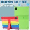 Funda de cuero de silicona compatible con Blackview Tab11 WiFi, funda protectora resistente a caídas para tableta y computadora, funda blanda con soporte.