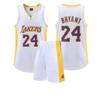 Conjunto de Uniforme de Baloncesto Jersey Kobe Bryant No. 24 Lakers Lebron James No. 23 Uniformes de Equipo Impresos para Niños, Hombres y Mujeres, de Secado Rápido