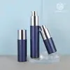 Tapa Plateada 15ml 30ml 50ml Cosméticos y Productos para el Cuidado de la Piel Frasco de Vacío Reenvasado Loción Tónico Empaque Botella de Plástico