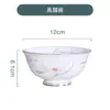 Atacado de Tigelas Cerâmicas, Pratos, Louças, Tigelas Domésticas para Arroz e Macarrão, Padrão com Borda Dourada, Tigelas Altas Simples de Porcelana Chinesa