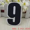 Novo Micro-Carimbo Digital Patch de Fundo Branco Bordado Digital Patch Bordado Selo Não. 0-9 Pode Ser Costurado e Passado Desconto