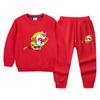 Traje Casual de Otoño para Niños 2022 Otoño Nuevo Bebé Infantil Guapo Pantalón de Sudor Conjunto de Dos Piezas Primavera y Otoño