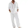 Site Independente Novo Outono Masculino Casual Roupa de Casa Conjunto Macacão com Capuz Manga Longa Calça Longa Roupas Masculinas