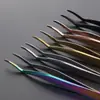 Acero Inoxidable Pinzas Largas para Injerto de Pestañas Postizas Pinzas para Pestañas Postizas Rizador de Pestañas Herramientas de Belleza Pinzas para Pestañas