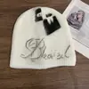 Chapéu Pulôver de Tricô Grafite Retrô da Moda para Mulheres, Outono e Inverno Quente, Grande Circunferência da Cabeça, Faz o Rosto Parecer Menor, Chapéu de Lã, Chapéu para Clima Frio, Tendência