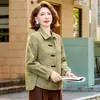 2026 Novo Casaco Casual da Moda para Mães, Elegante e Emagrecedor, Tamanho Grande, Versátil para Mulheres de Meia-Idade, Primavera e Outono