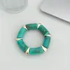 Pulsera de Nudo de Bambú Estilo Maillard Retro Transfronteriza Nueva para Mujer, Joyería Versátil de Nicho Accesorios con Cuerda Elástica de Alta Gama