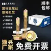 4.8/5.5 caja completa de tornillos autoperforantes zincados y recubiertos de color, tornillos autorroscantes de hexágono exterior, envío gratis