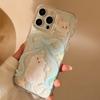 Funda de Teléfono con Purpurina Adecuada para Apple 18 Pro Max con Diseño de Lazo y Gato, Estilo Hada para iPhone 14, Funda Suave para iPhone 11 con Correa