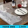 Mantel Oval Transparente Vidrio Blando Hogar Mantel de Plástico PVC Impermeable y a Prueba de Aceite Placa de Cristal Plegable Mantel para Mesa de Comedor