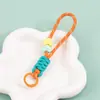 Nova Cor Contrastante Corrente de Celular Corda de Mão Tecida à Mão Anel para Câmera Chaveiro Curto Cordão para Celular ao Ar Livre Anti-Perda