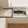Grifo de Cocina Almohadilla Drenante para Encimera de Barro Diatomeas Borde Largo Estrecho Lavabo Almohadilla Absorbente Tira Retenedora de Agua Almohadilla Antisalpicaduras