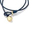 Kenjie Original Série Meu Mundo Banho de Ouro Real Couro Genuíno com Pedras Incrustadas Pulseira Masculina Multi-Fileiras Tratamento de Joia