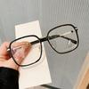 D nuevo color de caja montura de gafas retro con grado montura de gafas para miopía TR90 moda liso espejo plano