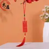 Talla de Madera Año Nuevo Bonsái Pequeños Adornos Colgantes Decoración de Boda Pequeños Colgantes Arreglo Festival de Primavera Bendiciones de Primavera Buena Suerte y Prosperidad Decoración de Planta en Maceta