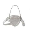 Bolsa Versátil para Crianças e Meninas Bolsa Mini Minimalista de Nicho Bolsa de Amor Mini Bolsa de Ombro Transversal Feminina Estilo Ocidental Têxtil Atacado