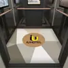 Alfombrilla de piso de elevador corte de logo alfombra especial para semana de coche pegamento para piso de PVC corte de cuero imitación mármol