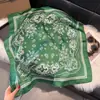 Bufanda de Seda de Nuevo Estilo para Mujer, Moderna y Versátil, Pañuelo Cuadrado de 70 cm, Bufanda para el Cuello Estilo Coreano, Pañuelo Retro para Primavera y Otoño, Pañuelo para la Cabeza