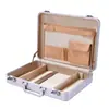 Suministro directo de fábrica metal aleación de aluminio magnesio portátil caja de instrumentos con contraseña caja de herramientas maletín médico maletín EVA ventas