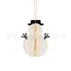 Muñeco de Nieve Navideño Transfronterizo Bola de Panal Decoración de Fiesta Temática Navideña Arreglo de Atmósfera Muñeco de Nieve Bola de Panal Decoración Colgante